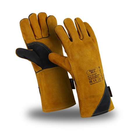 Перчатки Manipula Specialist® Флагман (спилок/джинса+флис), SPL-74/TG-692, арт. 17748 — изображение товара РусПак